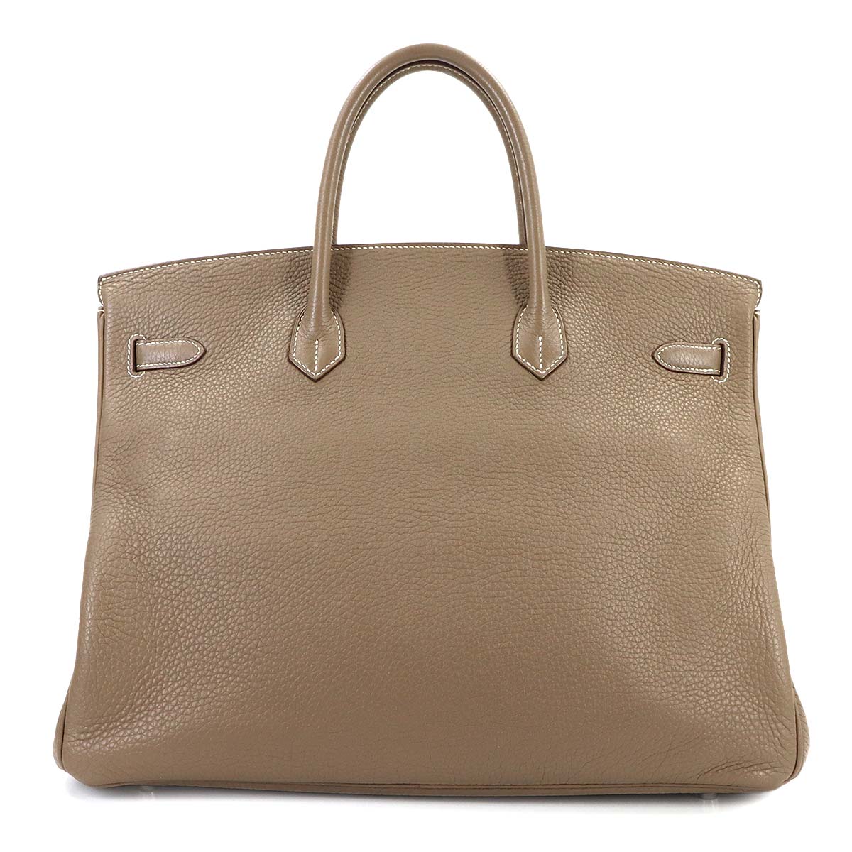 Birkin 40 Togo Etoupe Hand Bag Beige Leather Purse