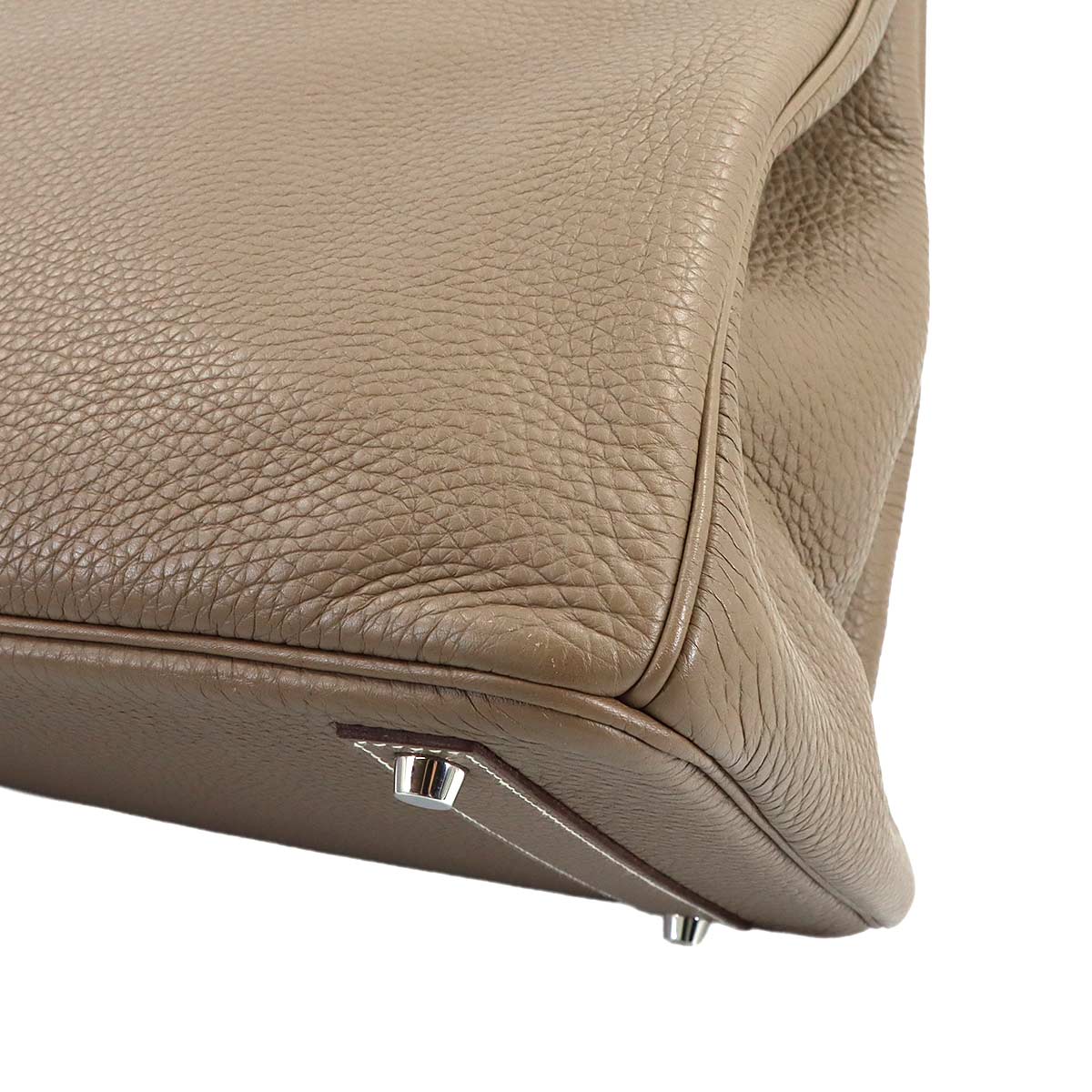 Birkin 40 Togo Etoupe Hand Bag Beige Leather Purse