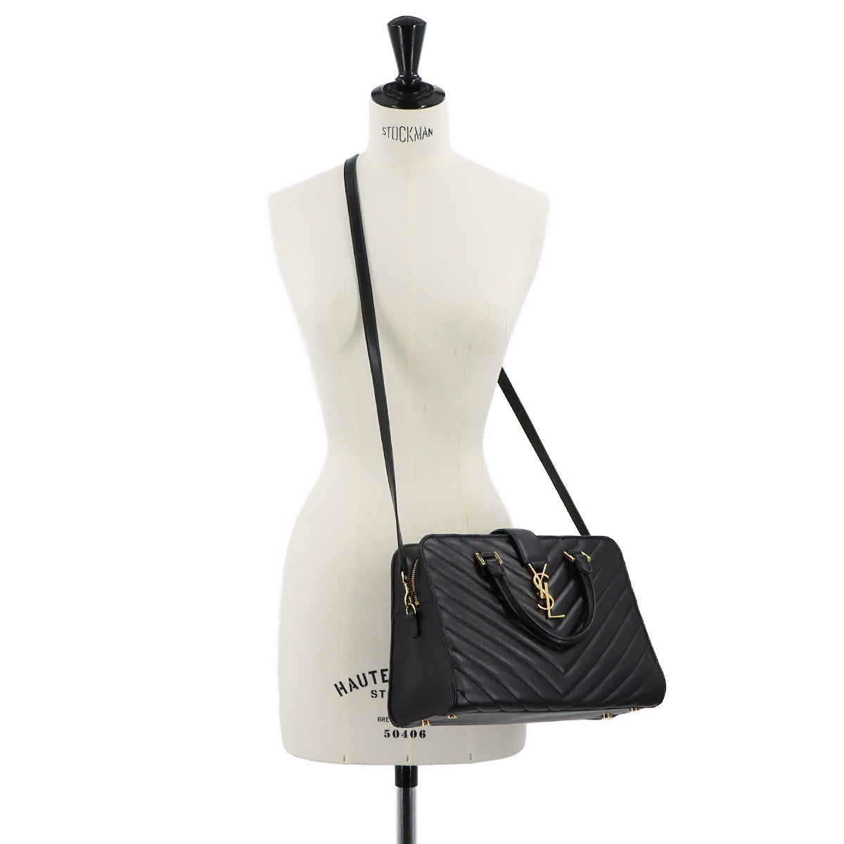 Cabas Hand Shoulder Bag Leather Black 357397 Purse
