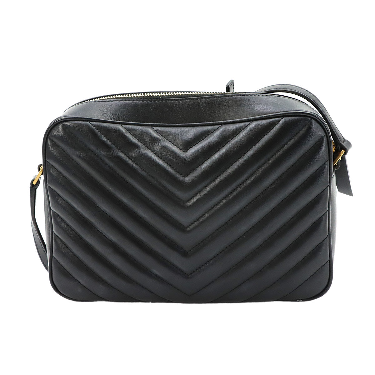Lou Camera Shoulder Bag Leather Black 612544