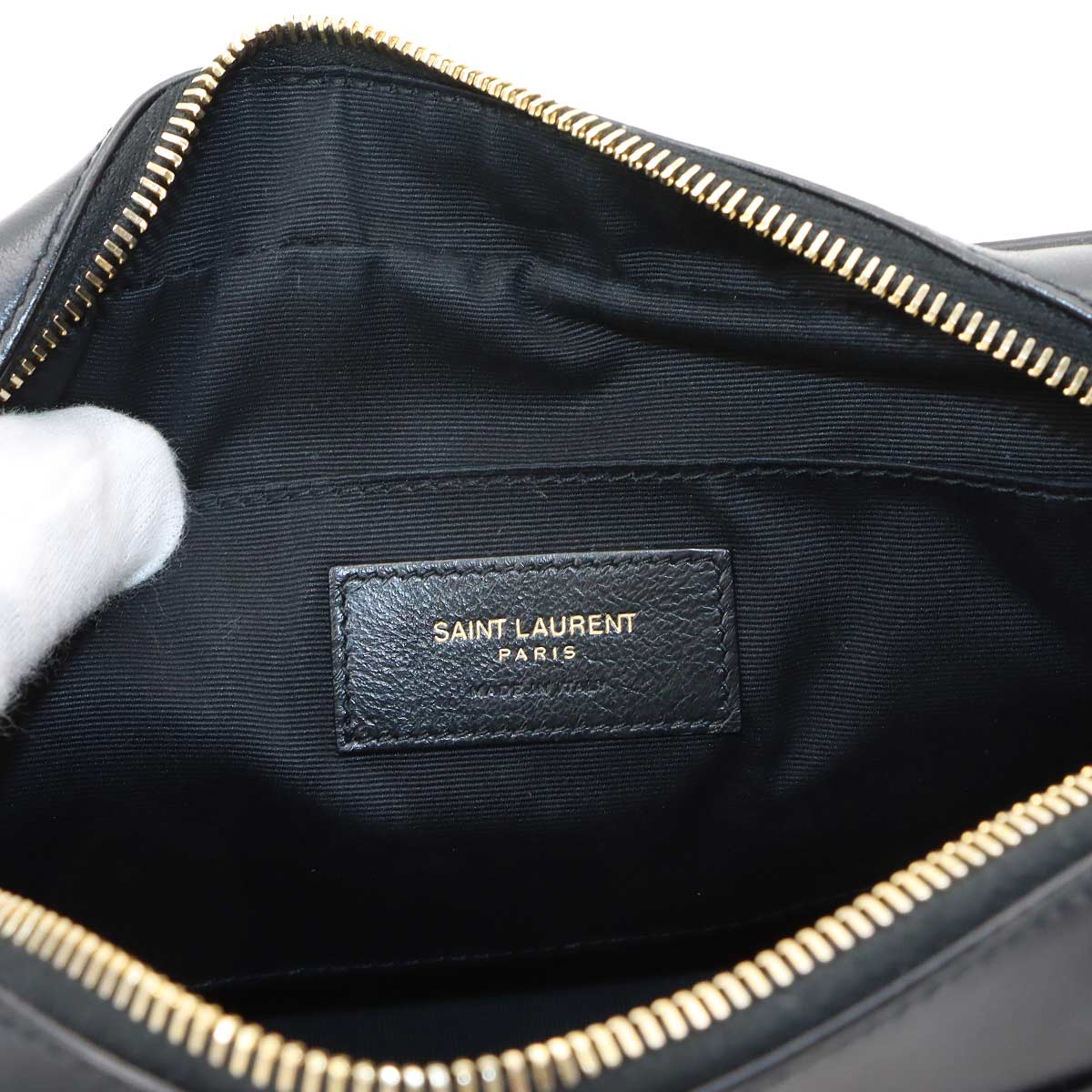 Lou Camera Shoulder Bag Leather Black 612544