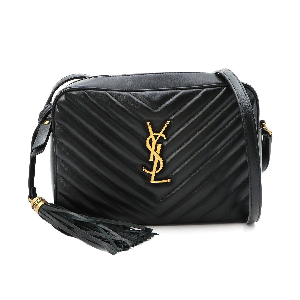 Lou Camera Shoulder Bag Leather Black 612544