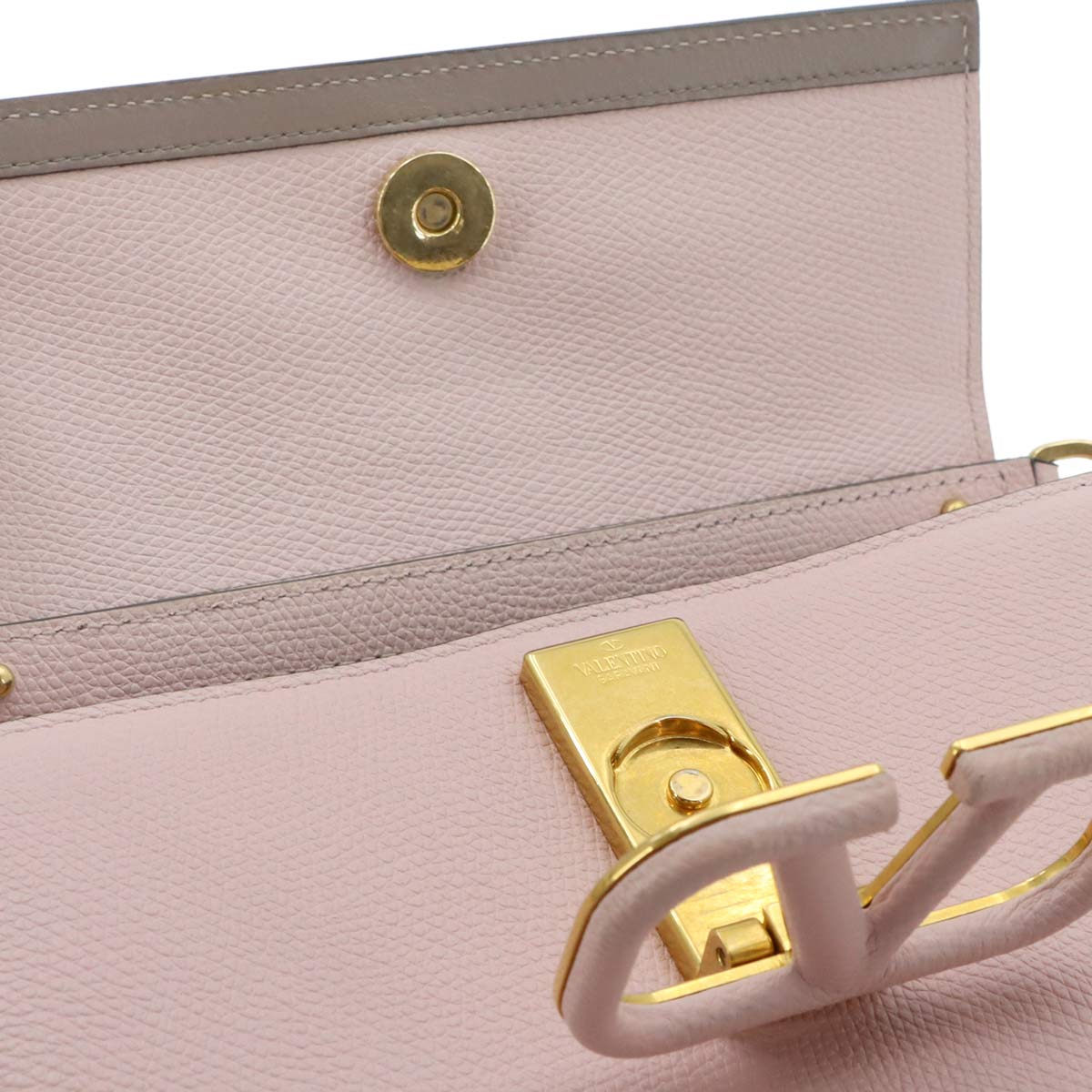 Vsling Hand Shoulder Bag Leather Pink