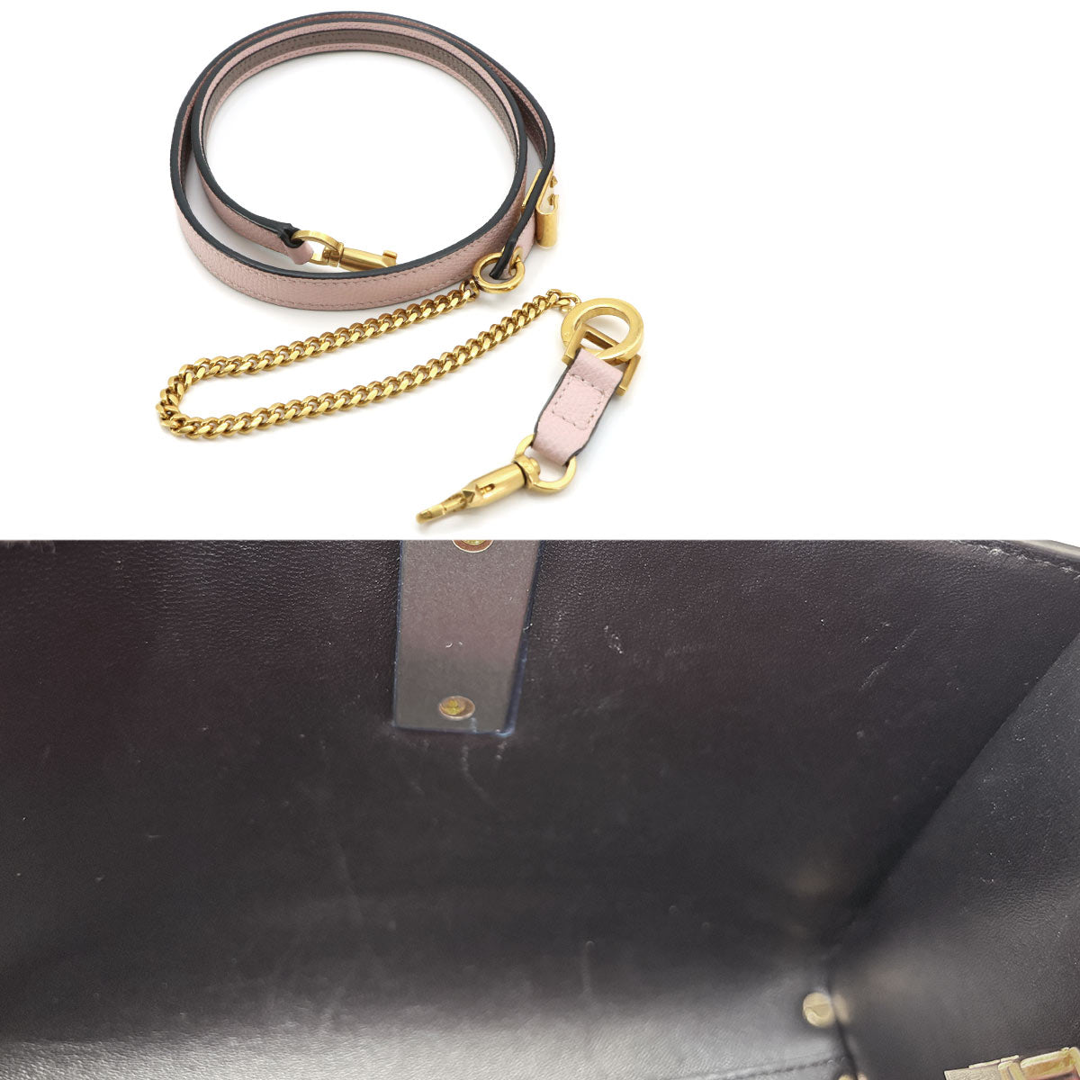Vsling Hand Shoulder Bag Leather Pink