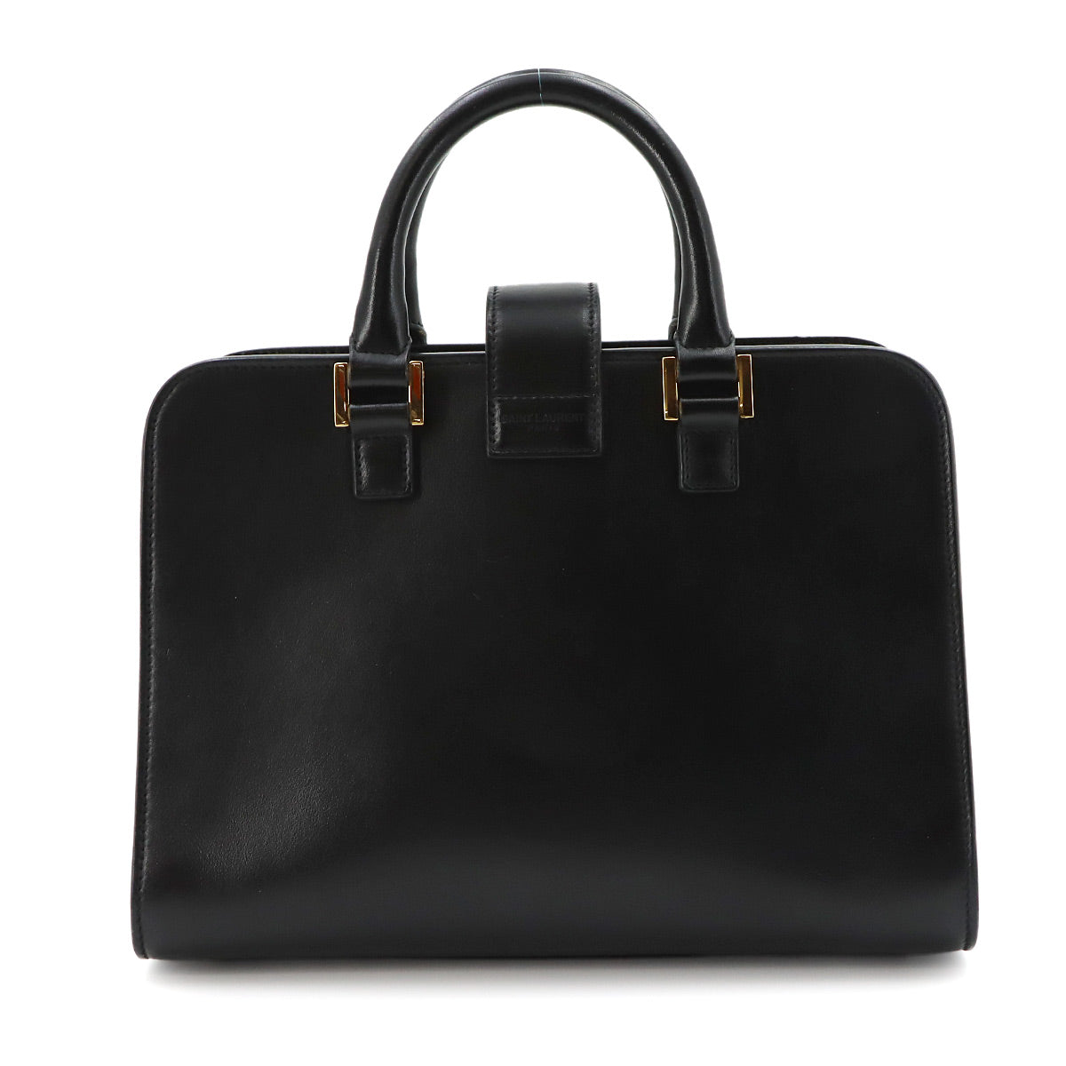 Baby Cabas Hand Shoulder Bag Leather Black 472466