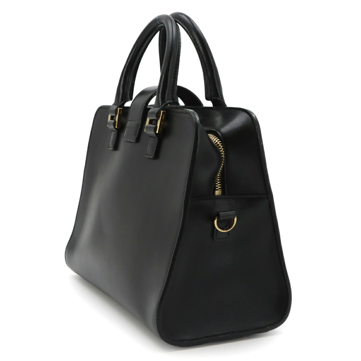 Baby Cabas Hand Shoulder Bag Leather Black 472466
