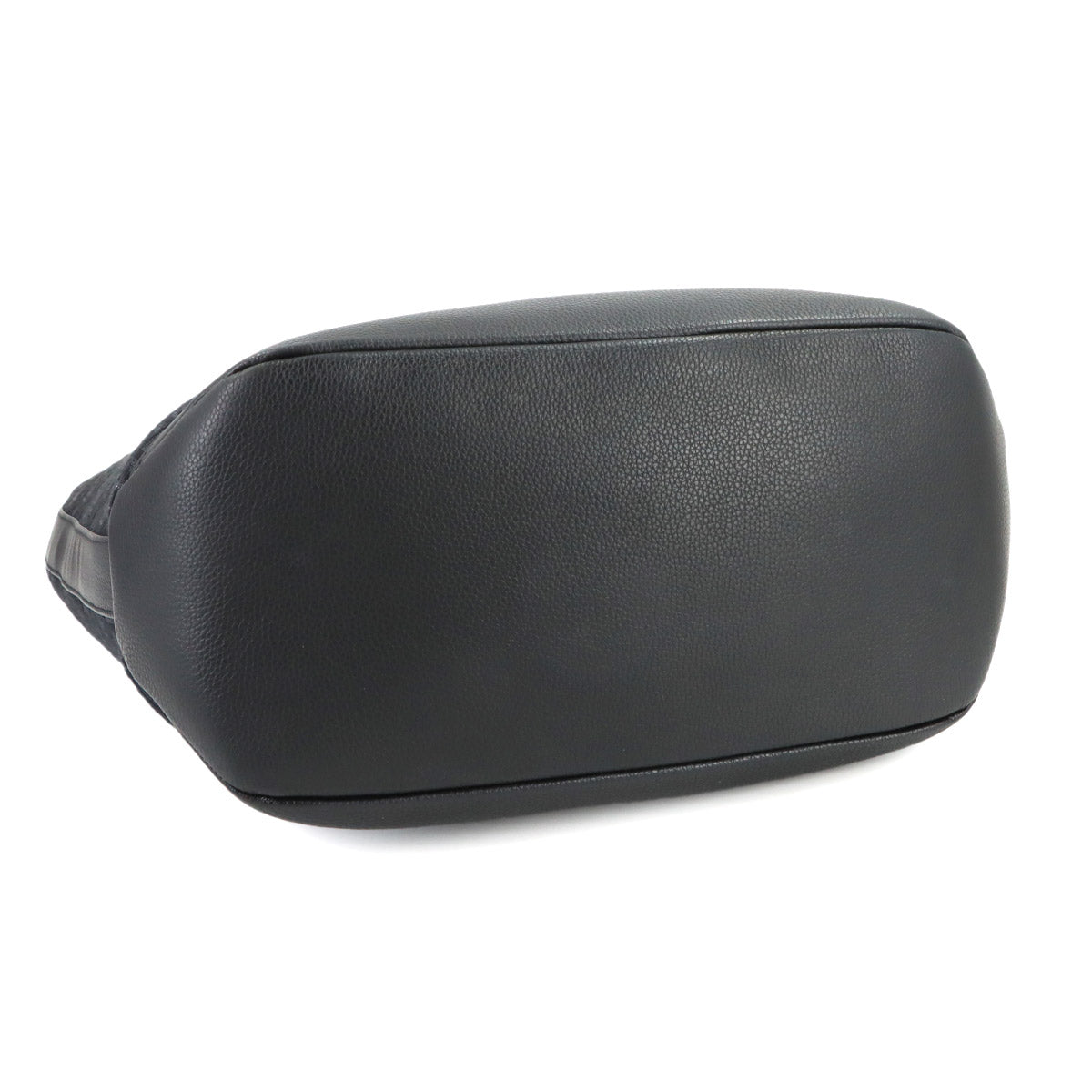 Oblique Voyage Tote Shoulder Bag Canvas Leather Black