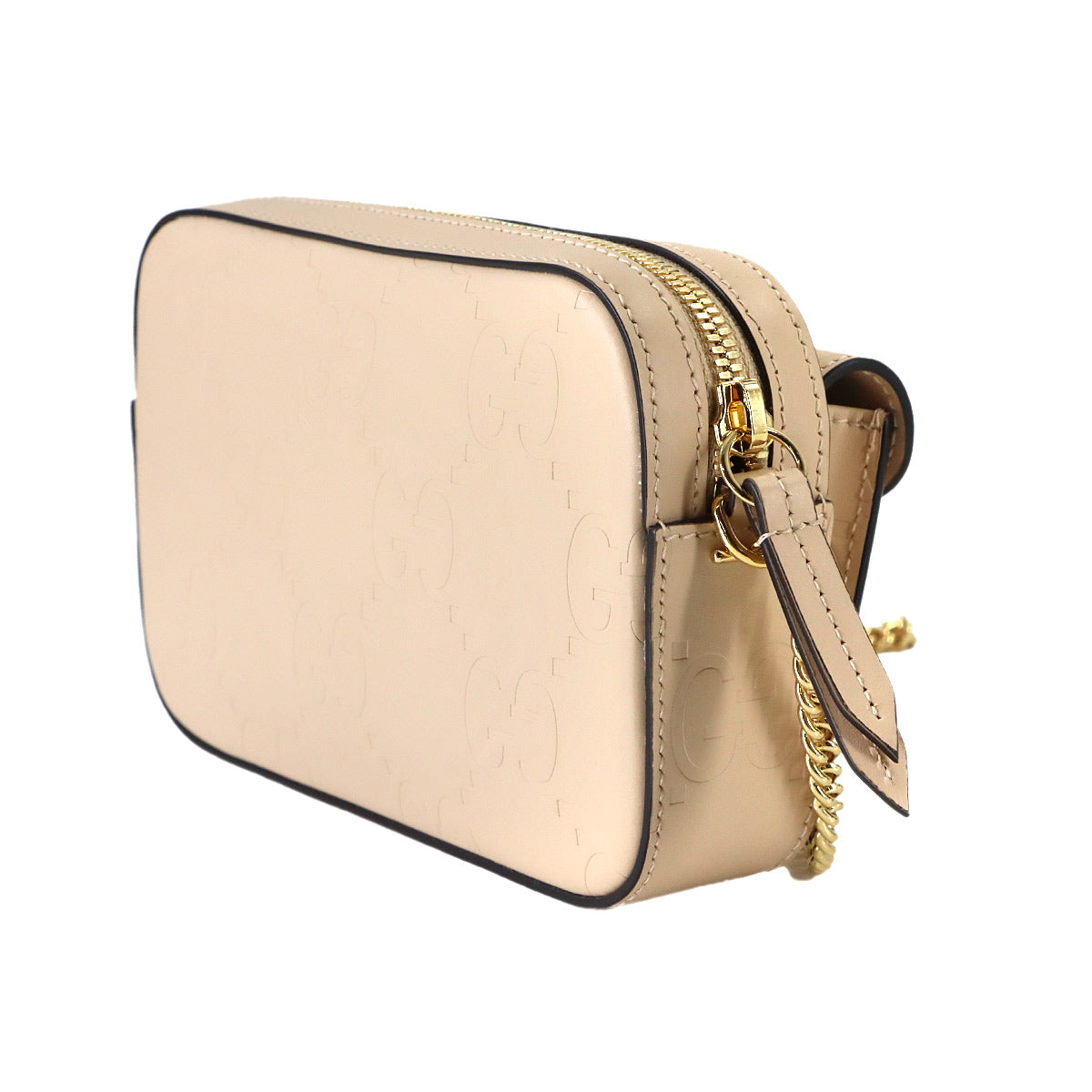 Jumbo GG Super Mini Chain Shoulder Bag Leather 781554