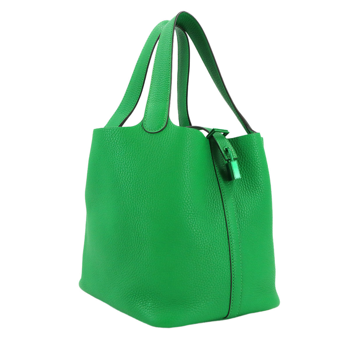 Picotin Lock MM Monochrome So Green Hand Bag Bambou