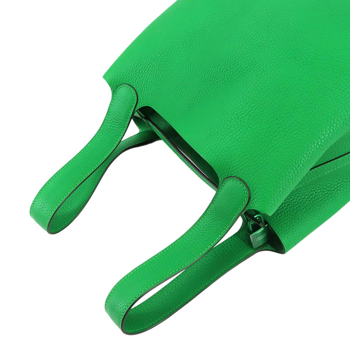 Picotin Lock MM Monochrome So Green Hand Bag Bambou