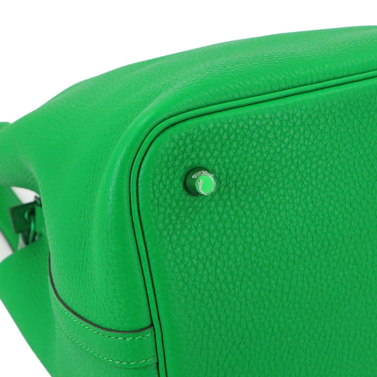 Picotin Lock MM Monochrome So Green Hand Bag Bambou