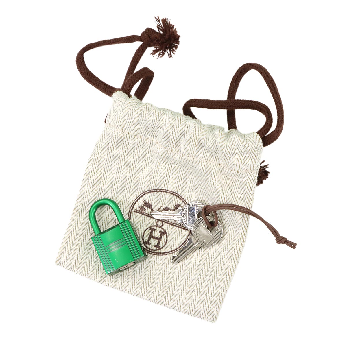 Picotin Lock MM Monochrome So Green Hand Bag Bambou