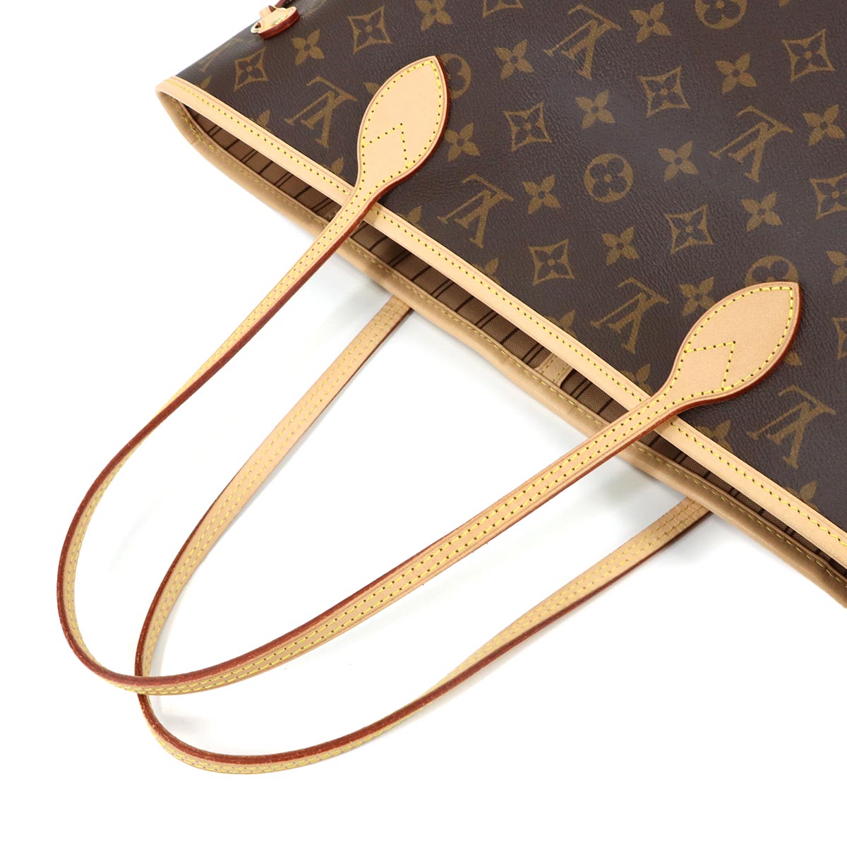 Monogram Neverfull MM Tote Bag Beige M46975 Purse
