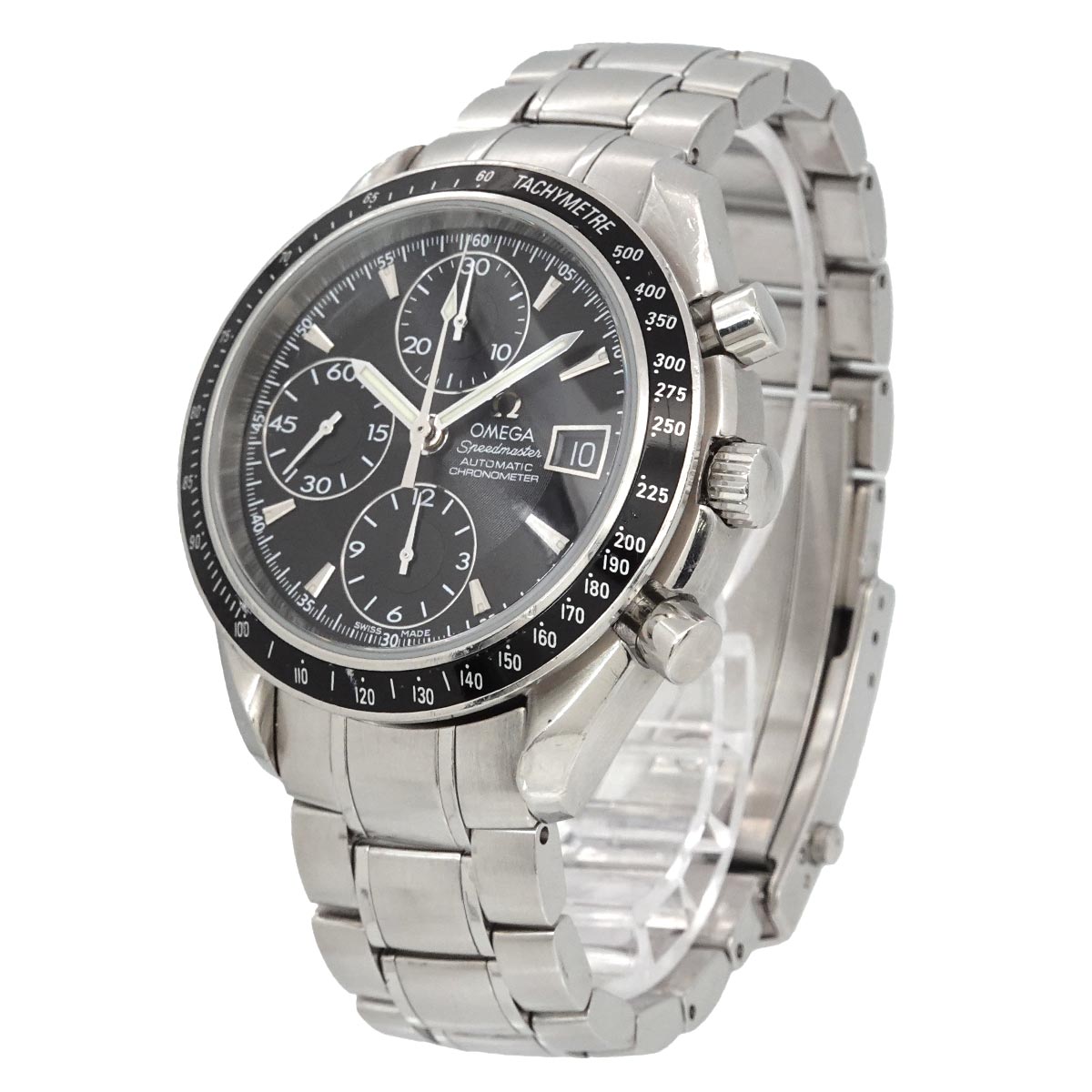 Speedmaster Date 3210 50 Chronograph Automatic Black Dial Mens