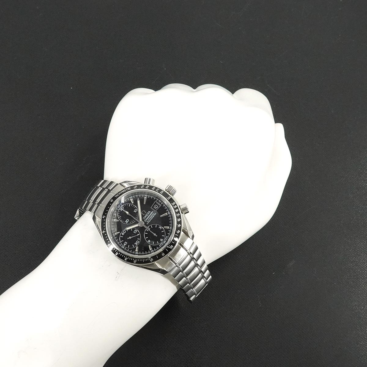 Speedmaster Date 3210 50 Chronograph Automatic Black Dial Mens