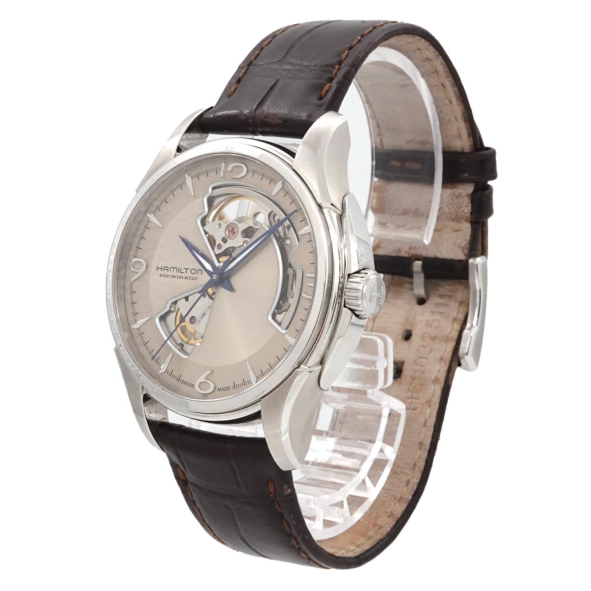 Jazzmaster Open Heart H325651 Silver Dial Mens Watch