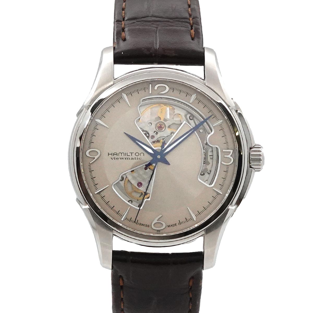 Jazzmaster Open Heart H325651 Silver Dial Mens Watch