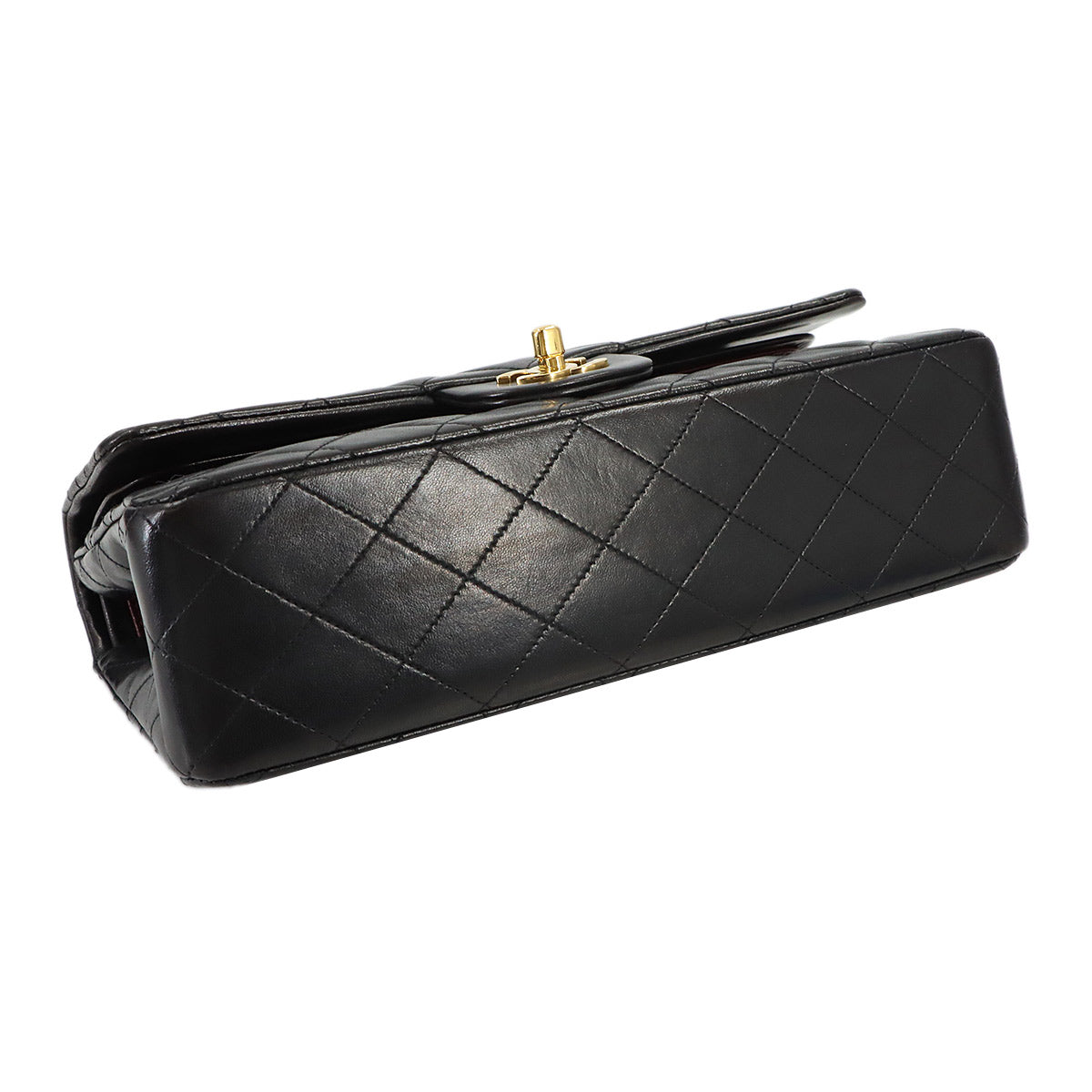 Matelasse 25 Chain Shoulder Bag Leather Black A01112 11.12