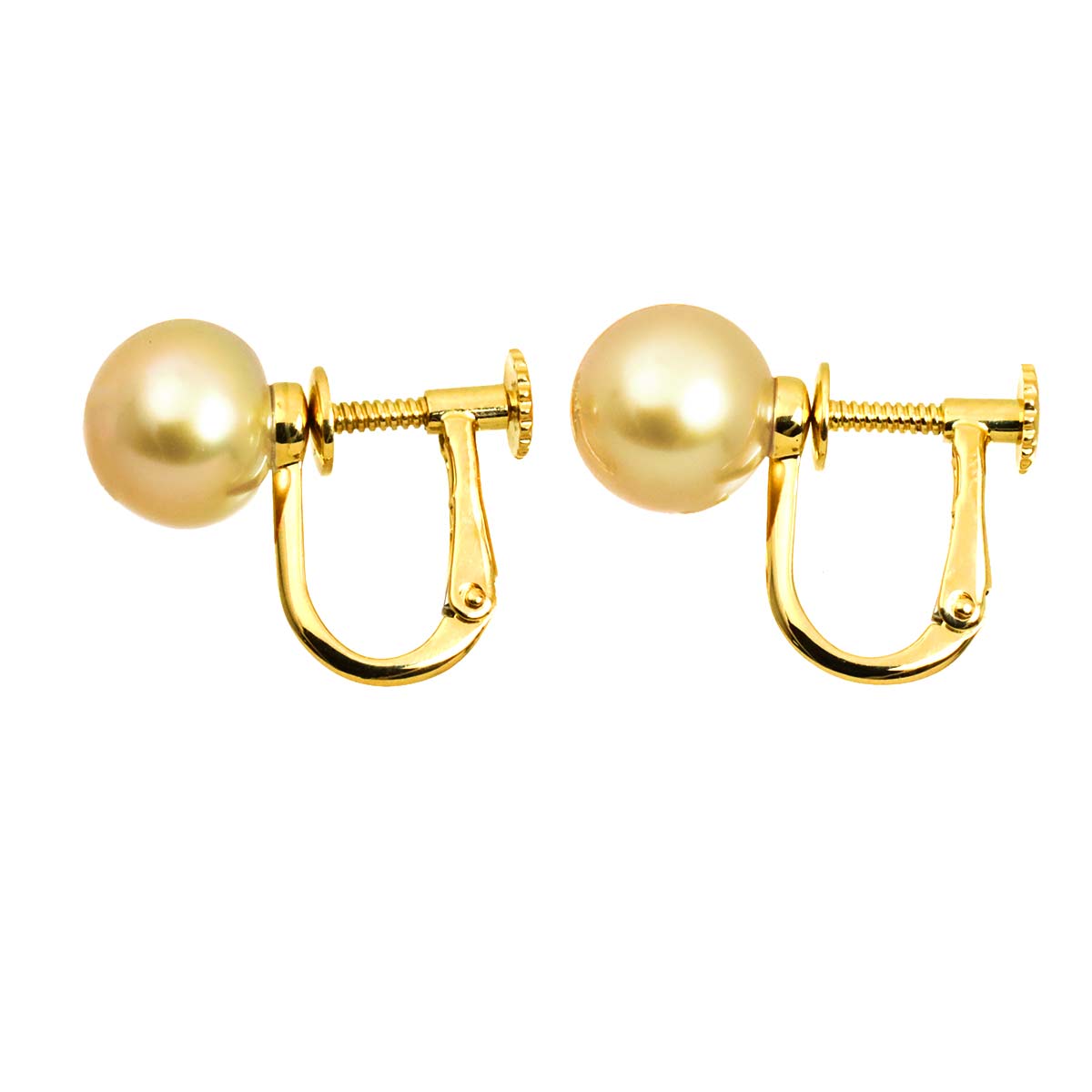 Akoya Pearl 8.0mm Earrings 18K YG 750