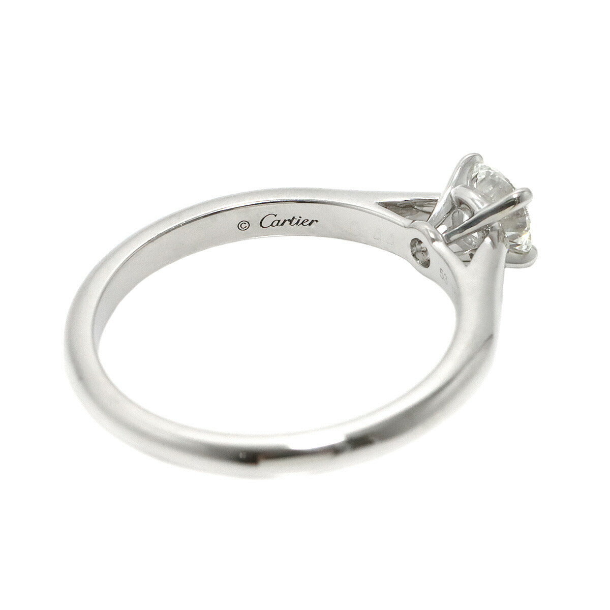 Diamond 0.44ct E/IF/3EX Ring Platinum size53 6-6.25(US)