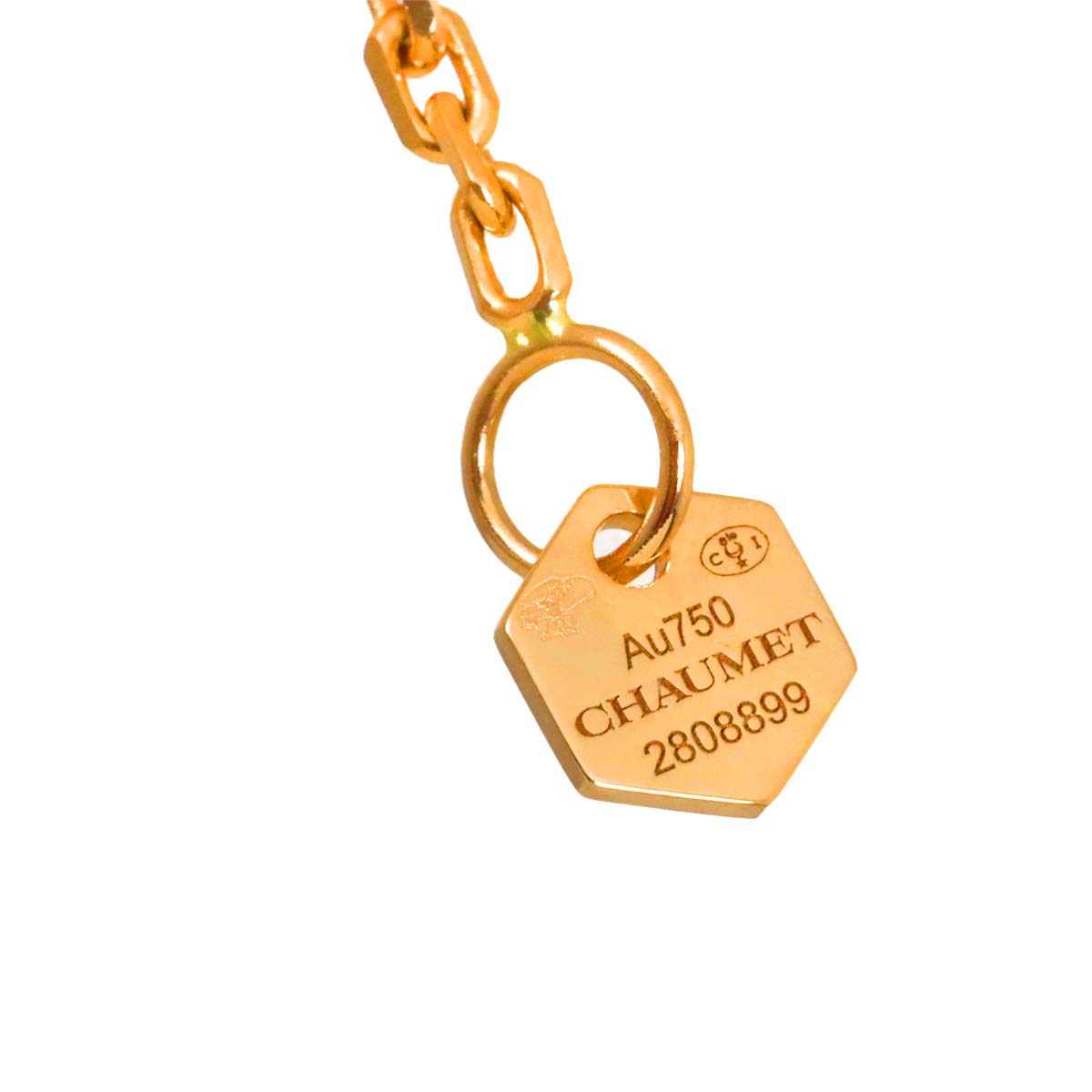 Bee de Chaumet MM Diamond Necklace 18K Pink Gold 750