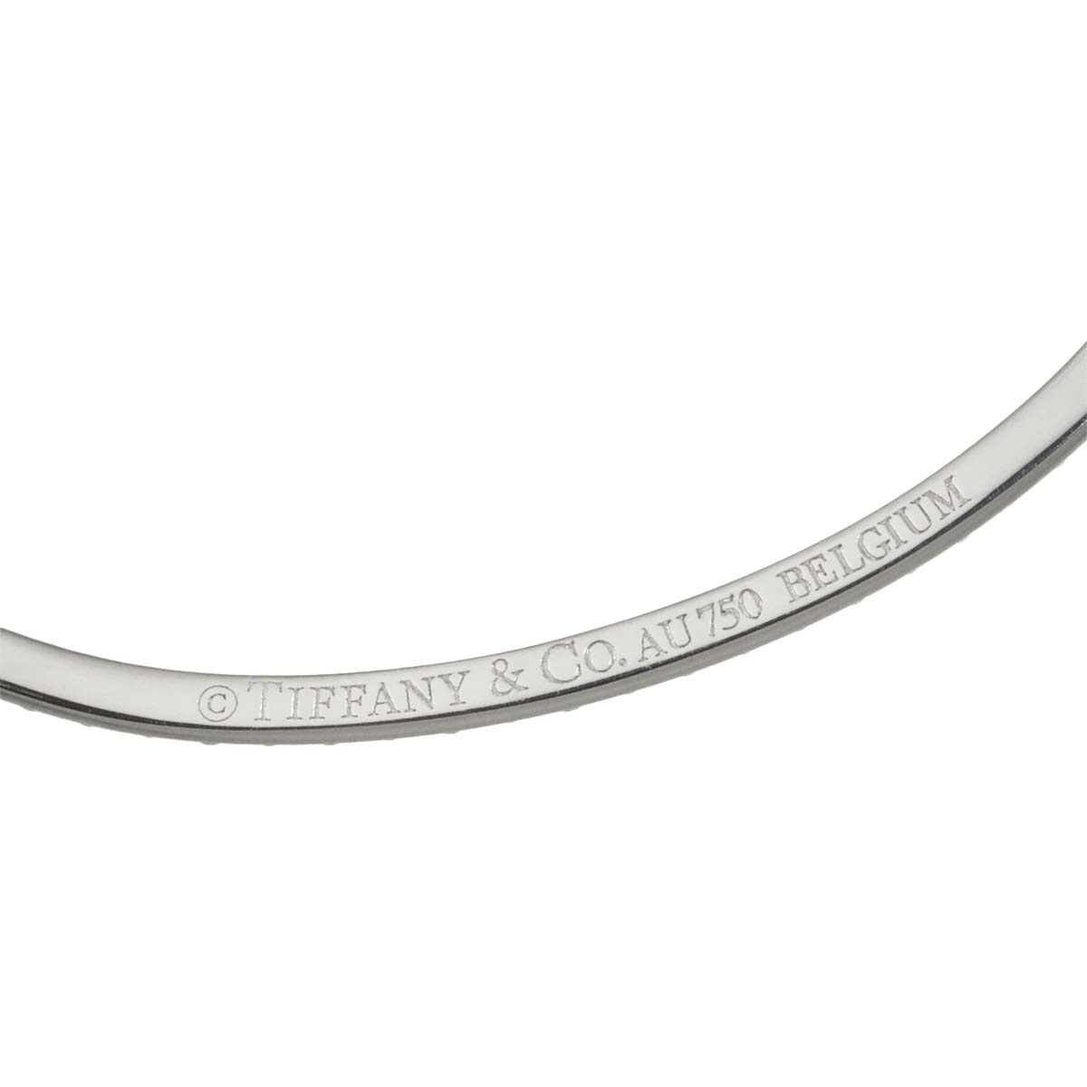 T Smile Diamond Necklace SM 18K White Gold 750