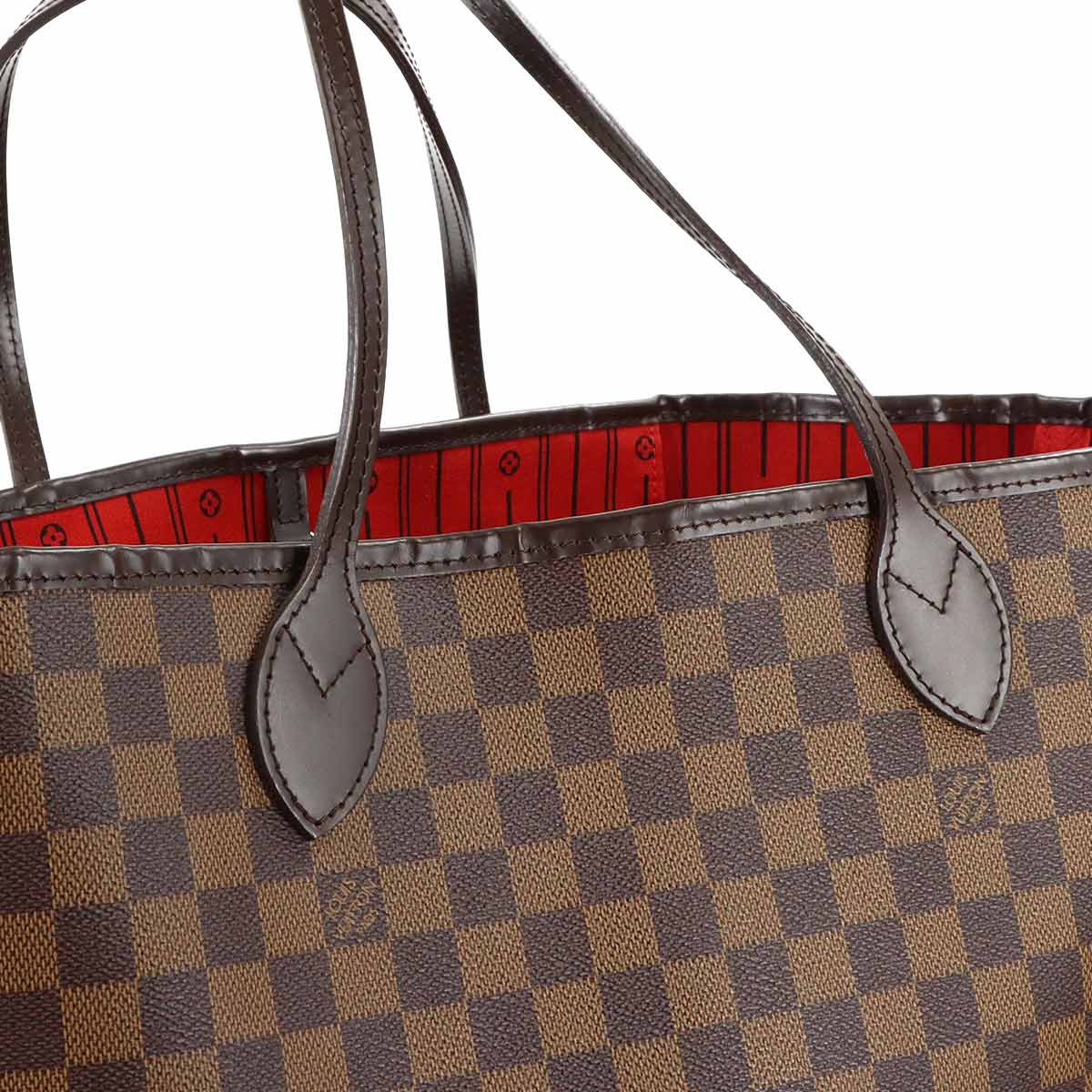 Damier Neverfull GM Tote Bag Ebene Cerise N51106 Purse