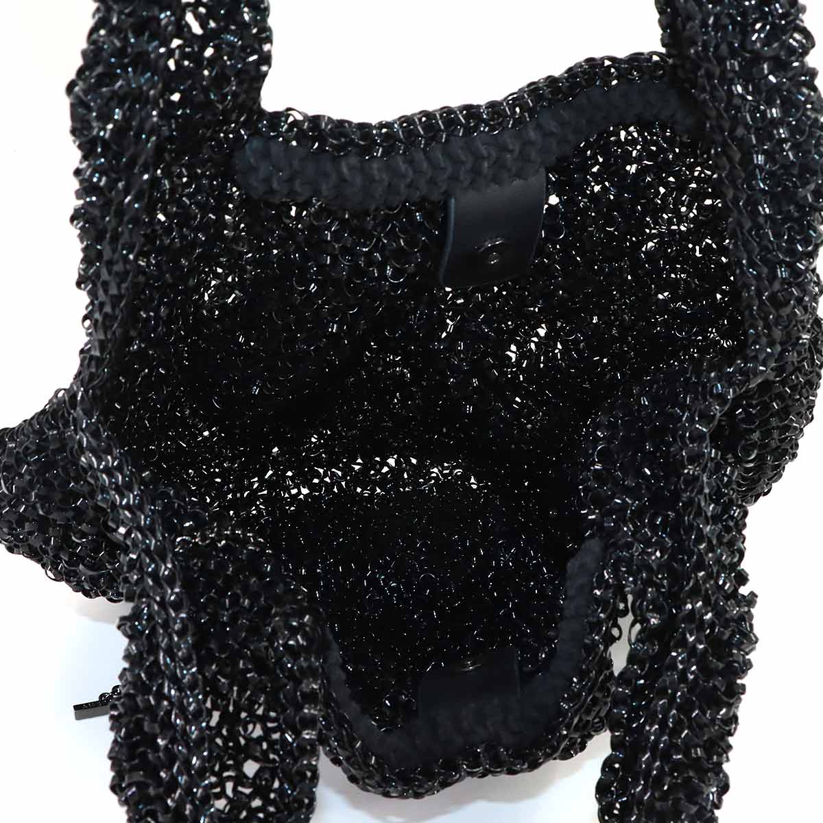Wire Tote Bag PVC Black