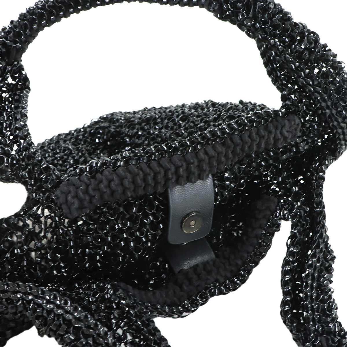 Wire Tote Bag PVC Black