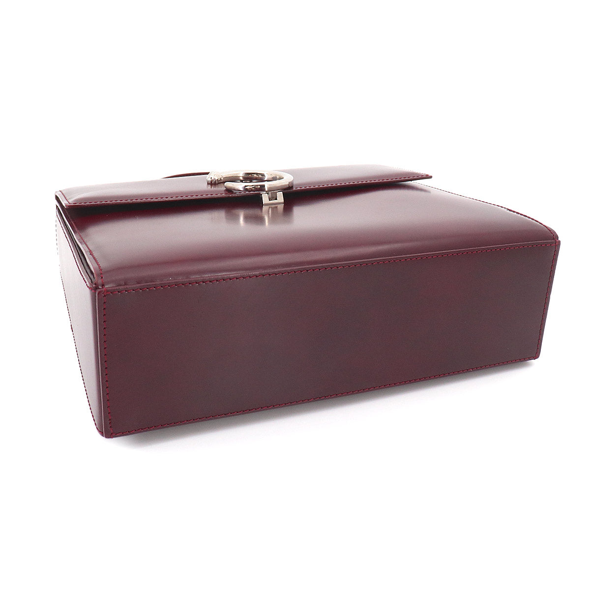 Panthere Hand Bag Leather Bordeaux Purse