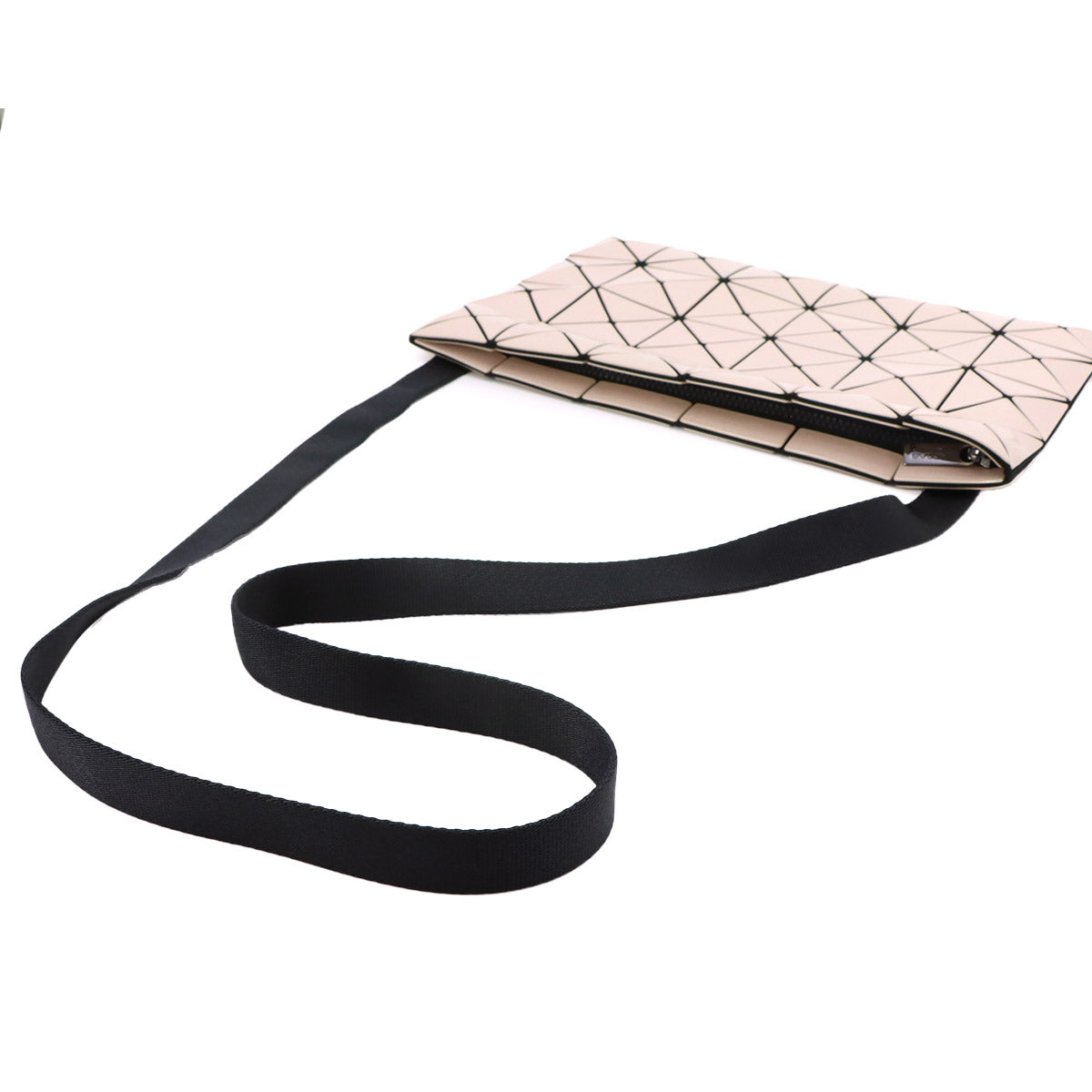 Lucent Shoulder Bag PVC Beige Purse