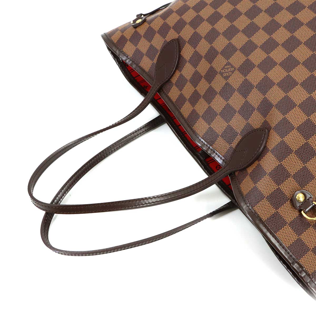 Damier Neverfull MM Tote Bag Ebene Cerise N51105 Purse