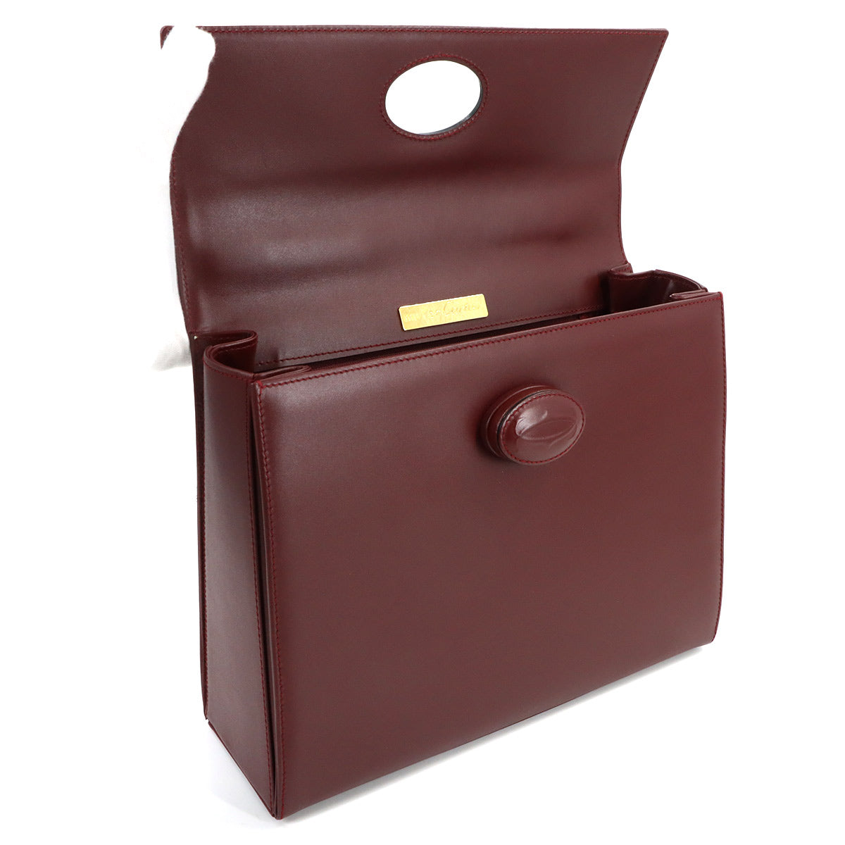 Must Hand Bag Leather Bordeaux Purse
