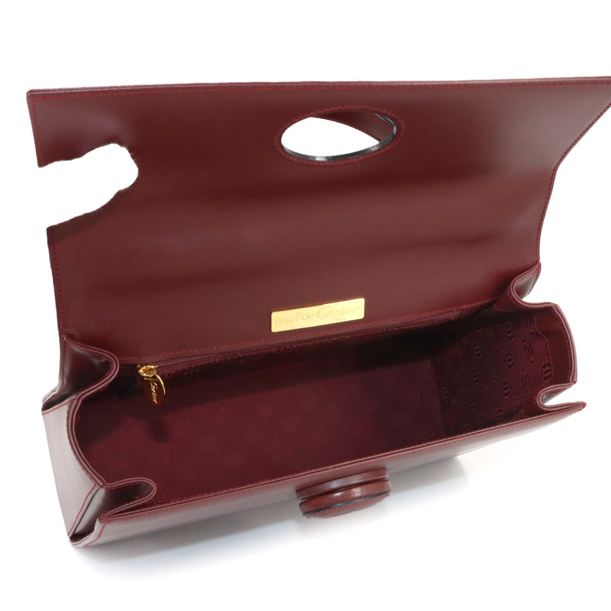 Must Hand Bag Leather Bordeaux Purse