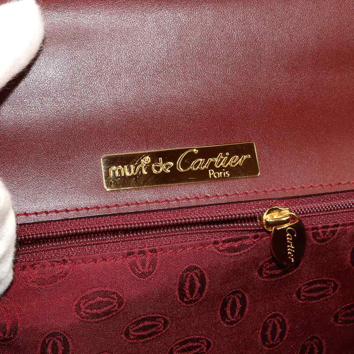 Must Hand Bag Leather Bordeaux Purse