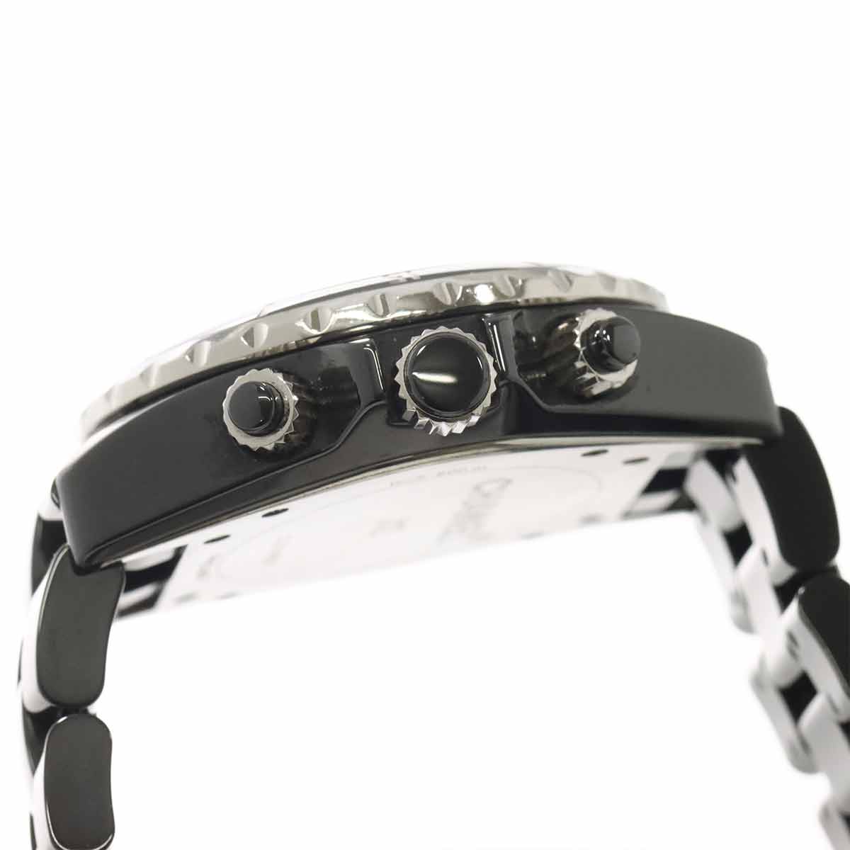 J12 41mm Chronograph H0940 Date Automatic Black Dial Mens