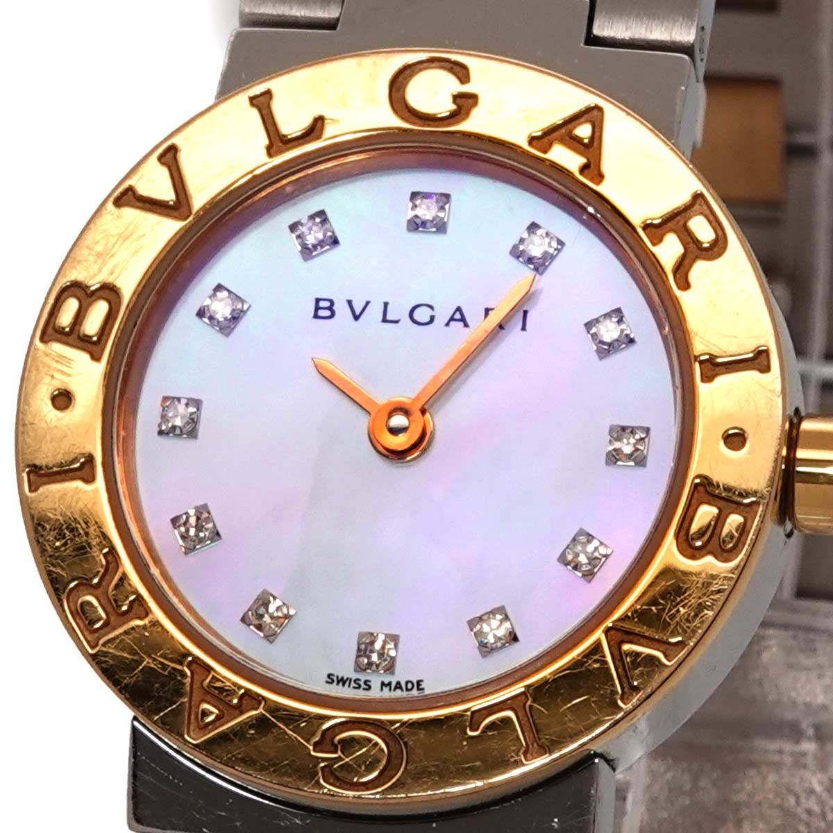 BVLGARIBVLGARI Two Tones BBP23SG 750 YG 12P Diamond Ladies