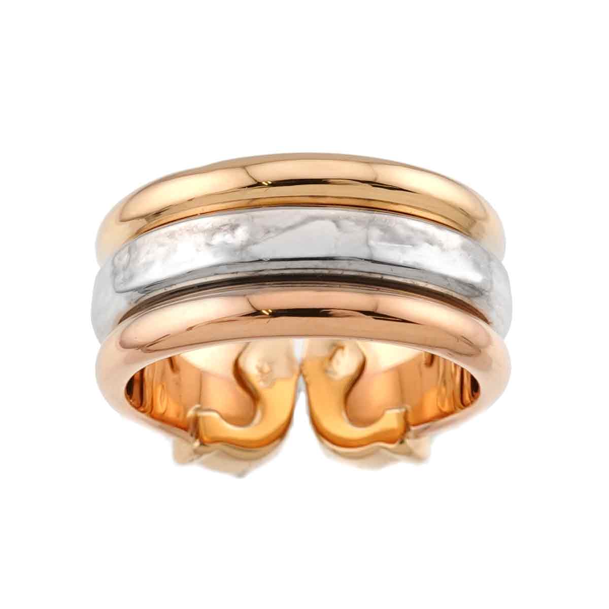 2C Diamond Ring 18K YG WG PG 750 Size47 4.5-4.75(US)