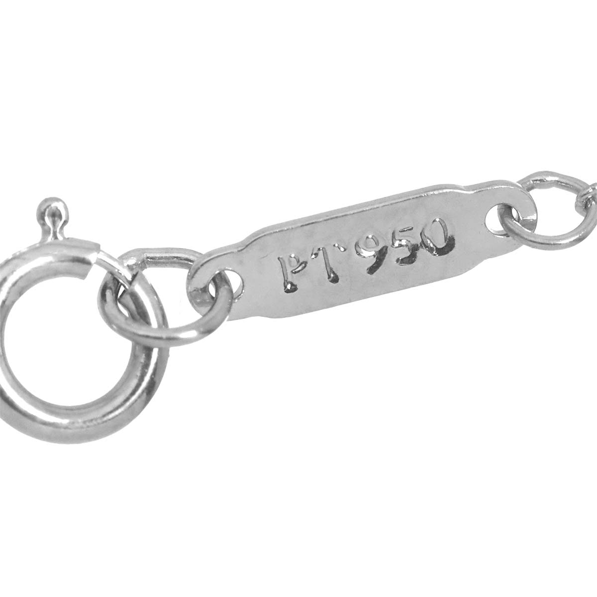 Open Circle SM Diamond Necklace Pt Platinum