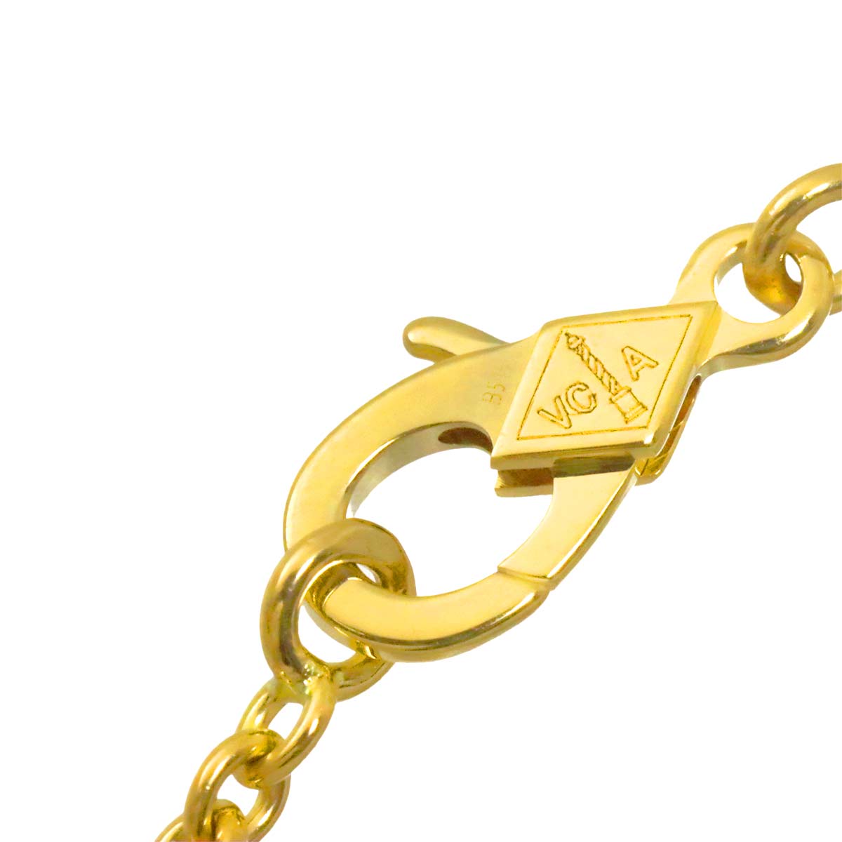 Pure Alhambra Onyx Necklace 18K YG 750
