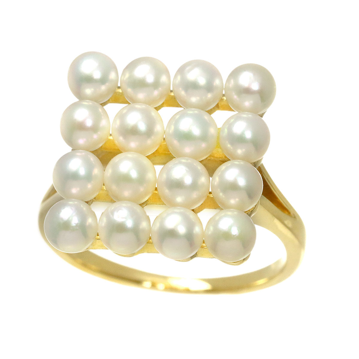 Baby Pearl 3.5mm Ring 18K YG 750 Size5.25(US)
