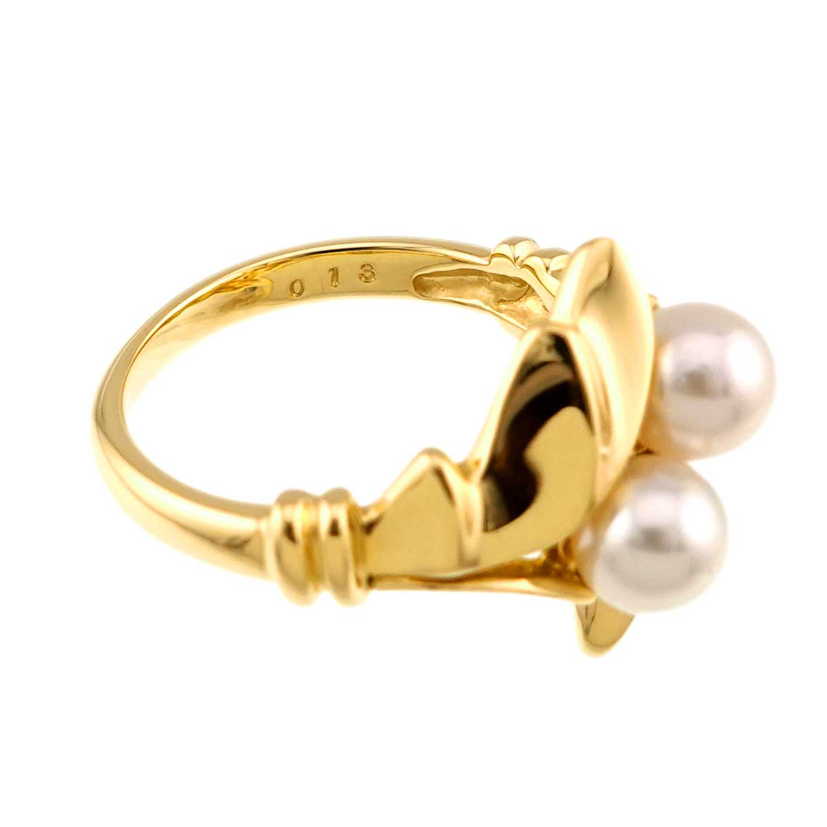 Akoya Pearl 5.5mm Ring 18K YG 750 5.5-5.75(US)