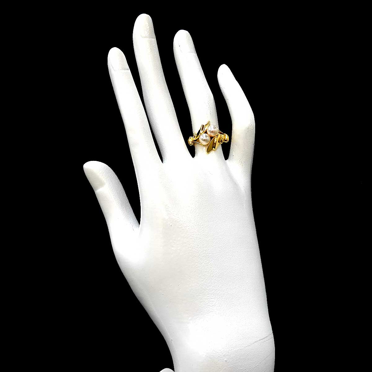 Akoya Pearl 5.5mm Ring 18K YG 750 5.5-5.75(US)
