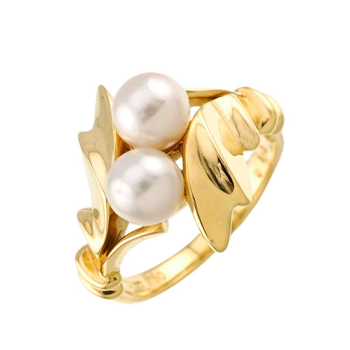 Akoya Pearl 5.5mm Ring 18K YG 750 5.5-5.75(US)