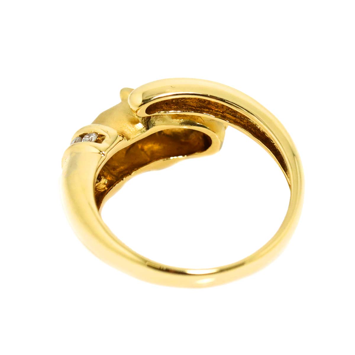 Diamond 0.07ct Ring 18K YG size5.75-6(US)