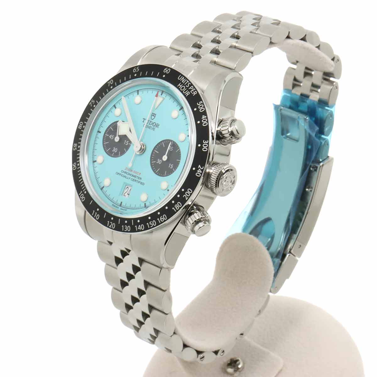 Black Bay Chronograph 79360N Automatic Turquoise Dial Mens Watch