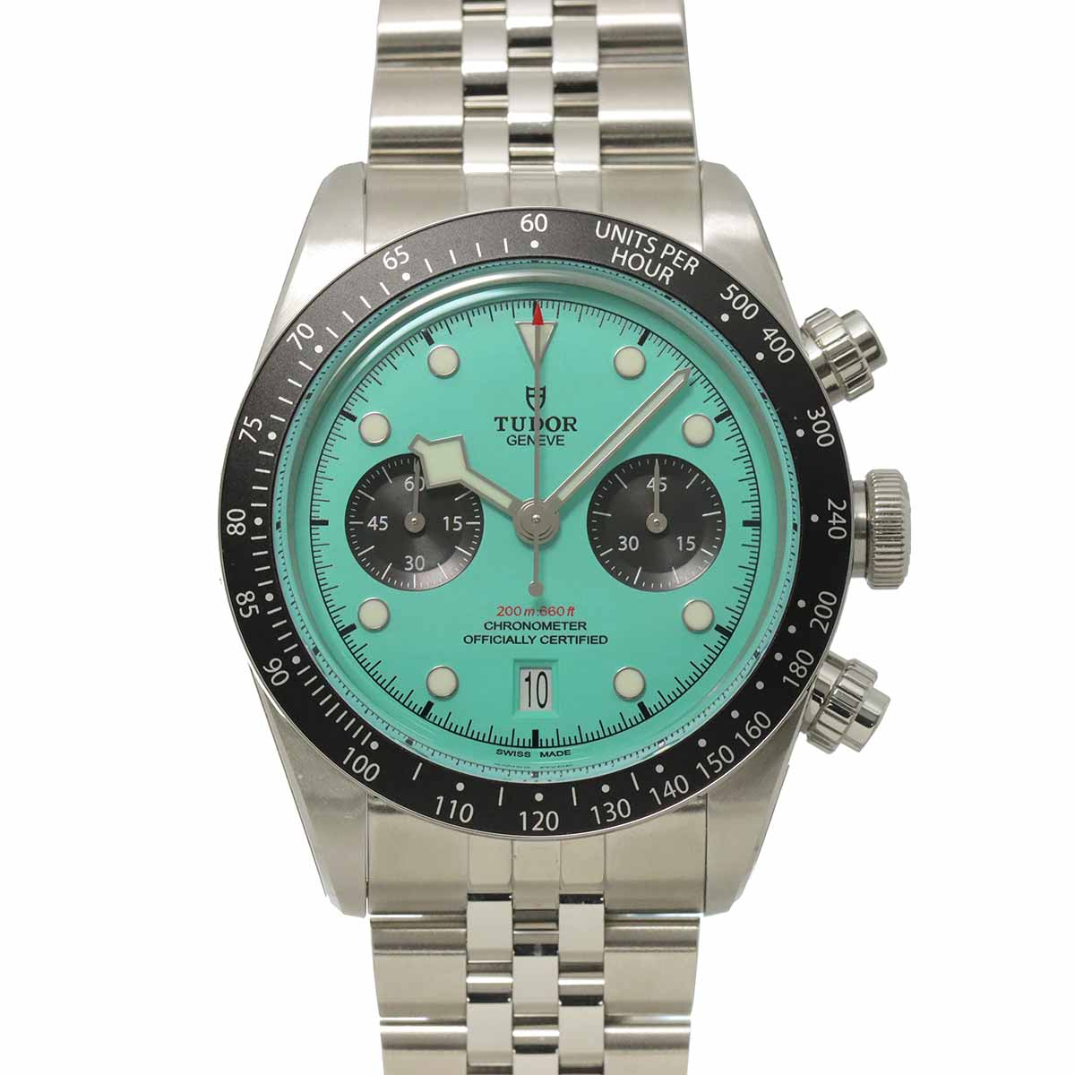 Black Bay Chronograph 79360N Automatic Turquoise Dial Mens Watch