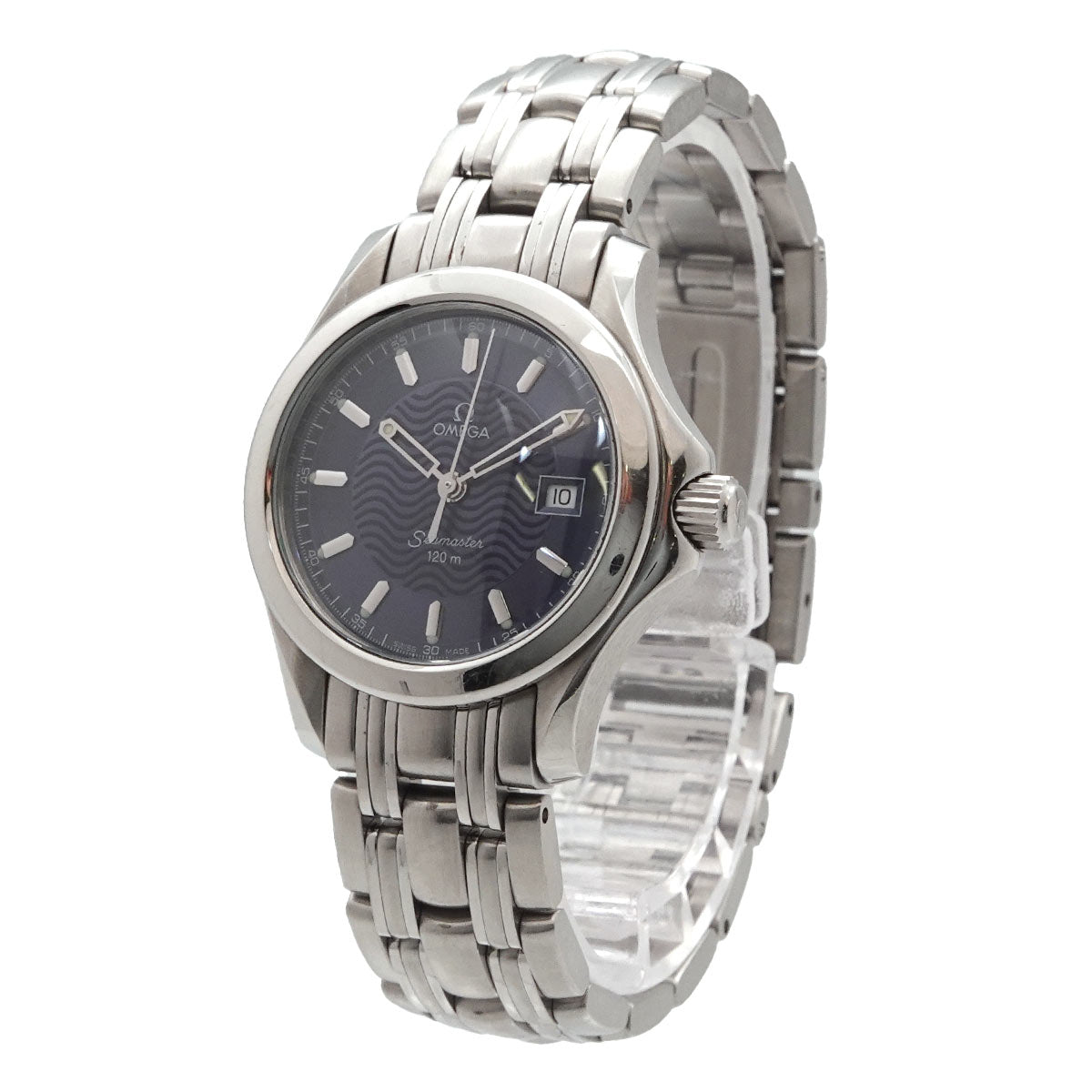 Seamaster 120m 2571.81 Date Quartz Blue Dial Ladies Watch