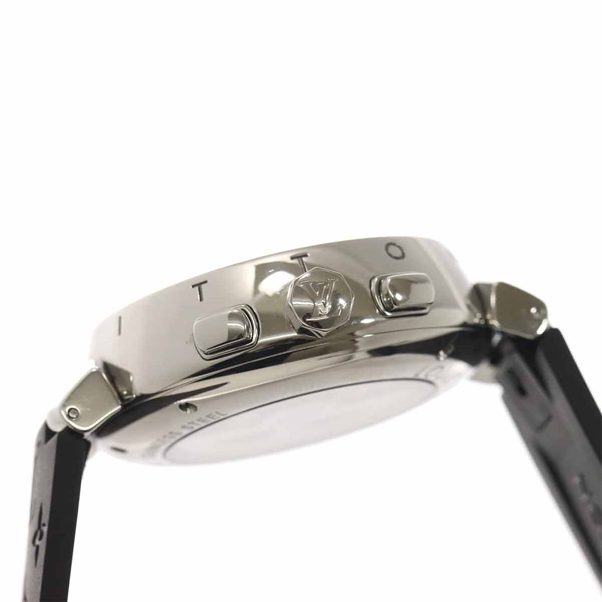 Tambour Chronograph Q112E Automatic Date Silver Dial