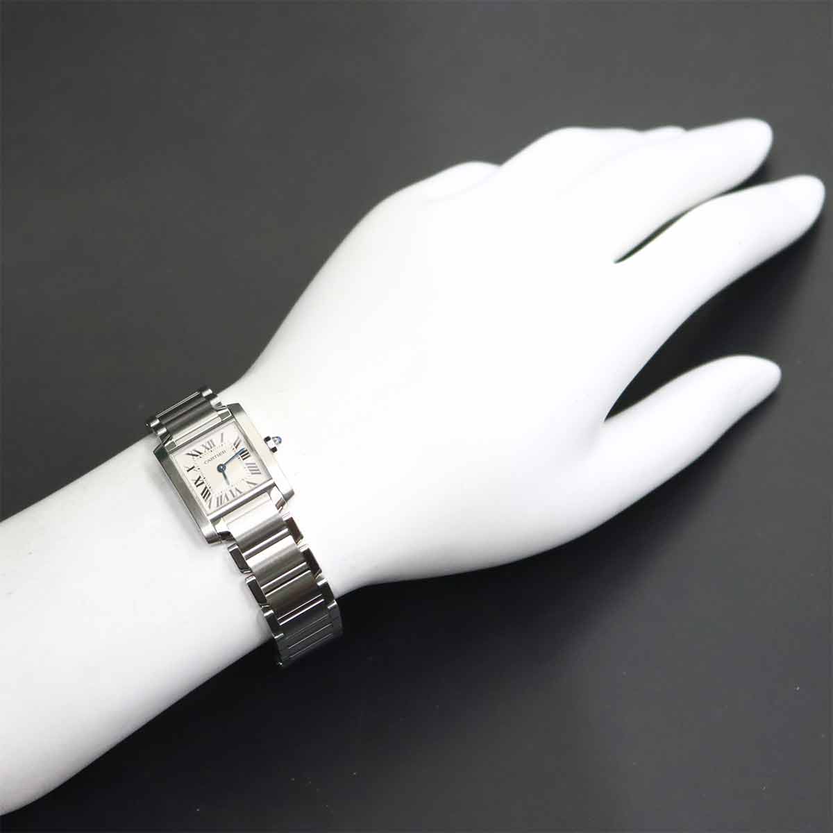 Tank Francaise SM W51008Q3 Quartz Cream Dial Ladies Watch